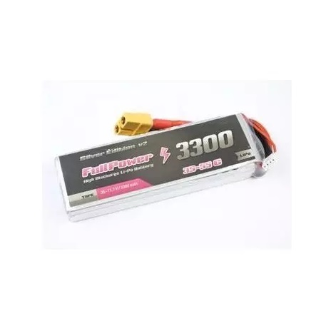 FullPower 4S 14.8V 3300mAh 35C Silver Edition V2 XT60